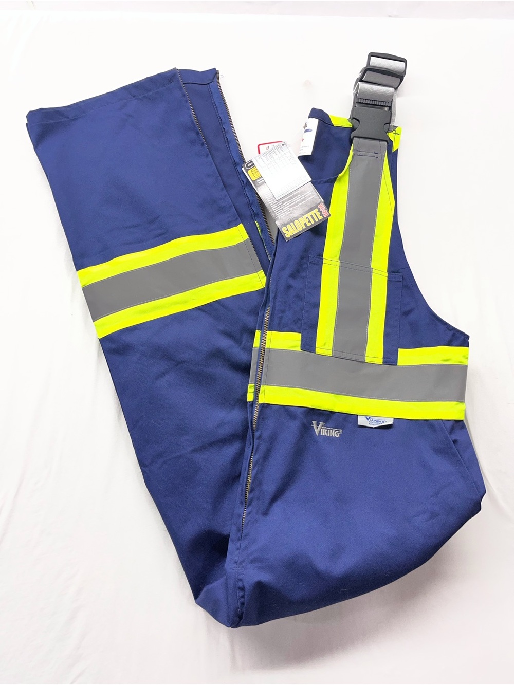 NWT Viking VC40N Hi Vis Safety Overalls XL Navy UPF 50+ CSA Reflective